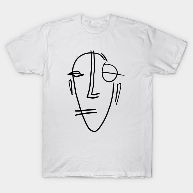 Abstract face T-Shirt by marlenecanto